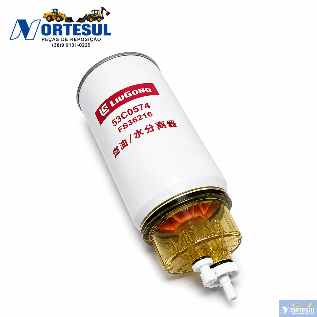 FILTRO RACOR C/COPO E SENSOR LIUGONG 835H 53C0574